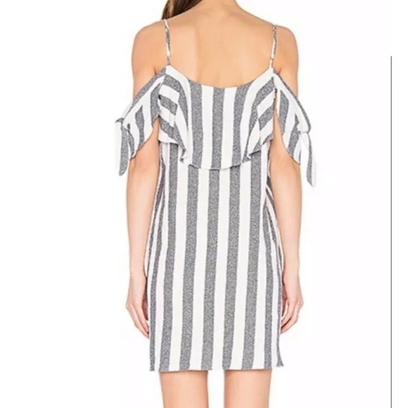 Misa Nicolette Off The Shoulder Striped Dress - Picture 2 of 8